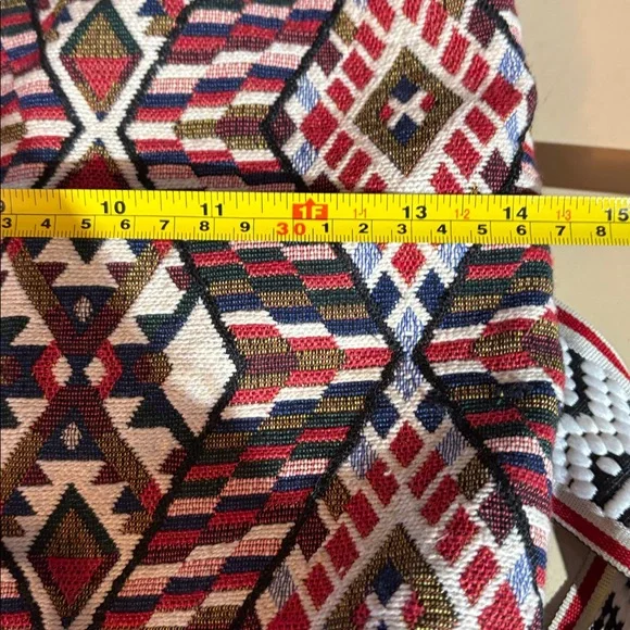 Geometric Patterned Drawstring Backpack - Picture 7 of 10